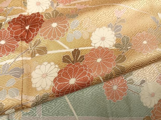 平和屋着物●訪問着　枝花文　暈し染め　そごう扱い　正絹　逸品　AABI4892ph