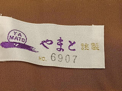 平和屋着物●ファッションデザイナー 花井幸子　小紋　芝文　やまと誂製　正絹　逸品　AABI4895ph