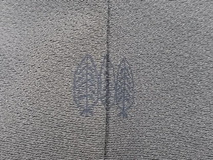 平和屋着物●上質な色無地　作家物　銀鼠色　正絹　逸品　AABI4915ph