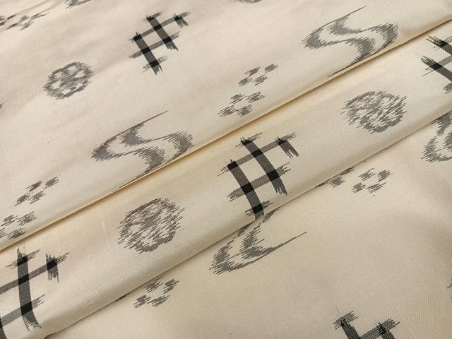 平和屋着物●本場琉球絣　紬　正絹　逸品　AABI4918ph