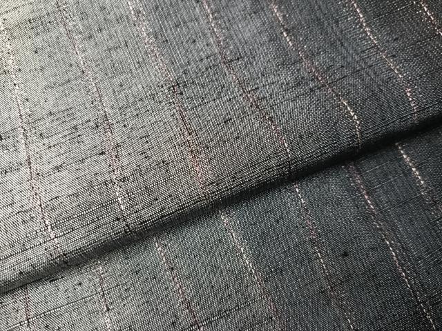 平和屋着物●上質な紬　間道　正絹　逸品　AABI4920ph