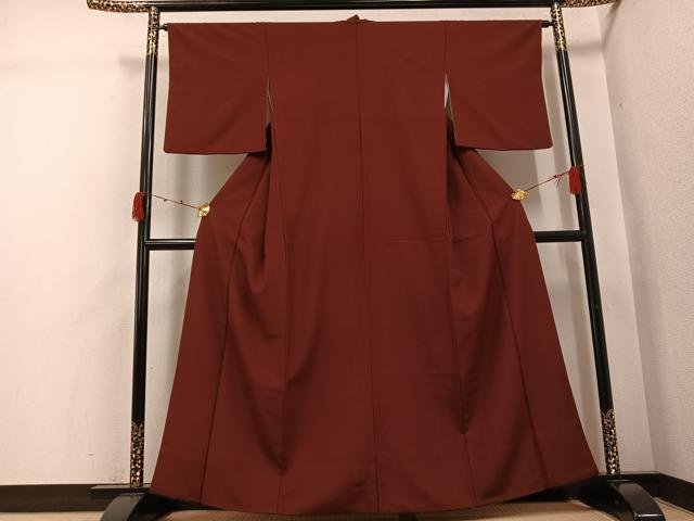 平和屋着物●洗える最高級着物　＜英＞はなぶさ謹製　小紋　網目文　洗える着物　AABI4924ph
