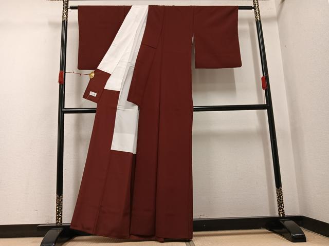 平和屋着物●洗える最高級着物　＜英＞はなぶさ謹製　小紋　網目文　洗える着物　AABI4924ph