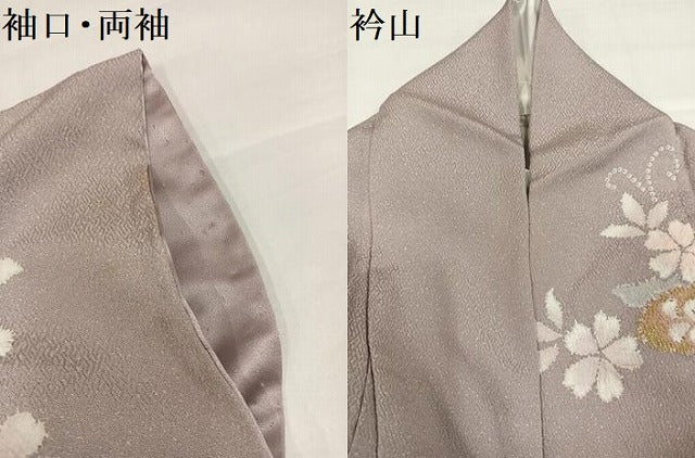 平和屋着物●訪問着　絞り　辻が花　暈し染め　金彩　正絹　逸品　AABI4938ph