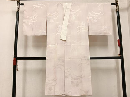 平和屋着物●長襦袢　袷　草花文　暈し染め　正絹　逸品　未使用　AABI4939ph
