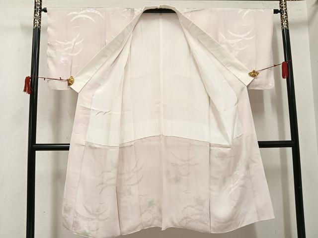 平和屋着物●長襦袢　袷　草花文　暈し染め　正絹　逸品　未使用　AABI4939ph