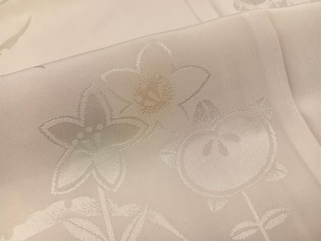 平和屋着物●長襦袢　袷　草花文　暈し染め　正絹　逸品　未使用　AABI4939ph