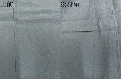 平和屋着物●上質な色無地　豆がら茶色　正絹　逸品　AABI4940ph