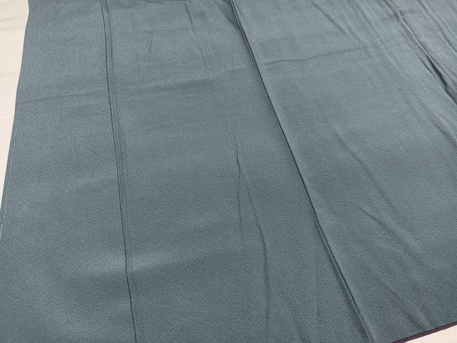 平和屋着物●上質な色無地　豆がら茶色　正絹　逸品　AABI4940ph