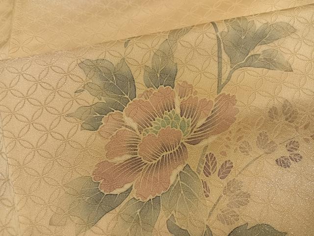 平和屋着物●訪問着　花鳥文　暈し染め　正絹　逸品　AABI4950ph