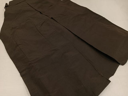 平和屋着物●男性　馬乗り袴　縞　正絹　逸品　AABI4952ph
