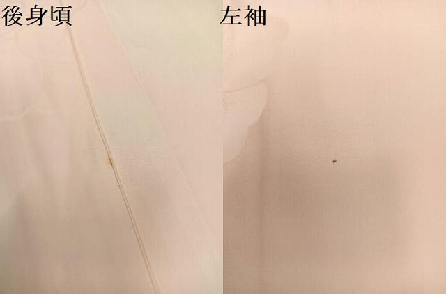 平和屋着物●振袖用長襦袢　袷　花地紋　暈し染め　正絹　逸品　AABI4953ph