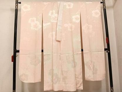 平和屋着物●振袖用長襦袢　袷　花地紋　暈し染め　正絹　逸品　AABI4953ph