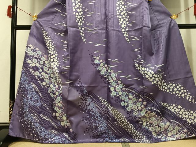 平和屋着物●訪問着　辻が花　洗える着物　未使用　AABI4958ph