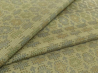 平和屋着物▽本場大島紬　単衣　7マルキ　横段花文　正絹　逸品　AABI4970jh