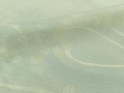 平和屋着物▽訪問着　無双　紗袷　紗×絽　流水萩文　暈し染め　金彩　正絹　逸品　AABI4988jh