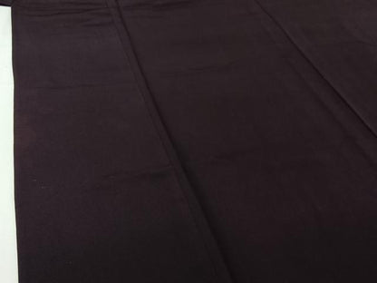 平和屋着物▽男性　色紋付　単衣　深紫色　正絹　逸品　AABI4998jh