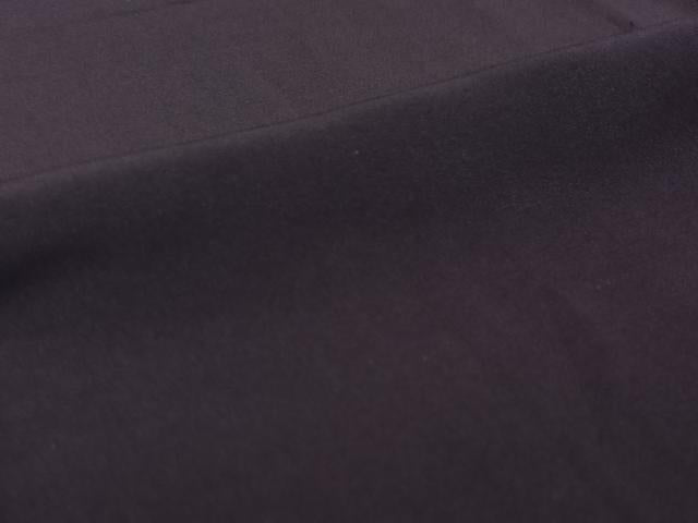 平和屋着物▽男性　色紋付　単衣　深紫色　正絹　逸品　AABI4998jh
