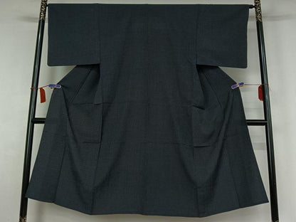 平和屋着物▽男性　紬　単衣　蚊絣　正絹　逸品　AABI5000jh