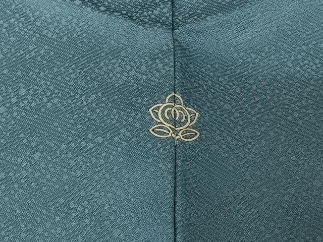 平和屋着物▽上質な色無地　単衣　勿忘草色　正絹　逸品　AABI5009jh