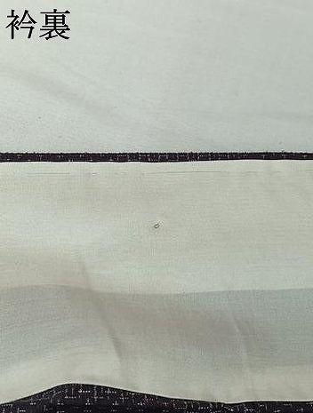 平和屋着物▽上質な紬　単衣　市松文様　正絹　逸品　AABI5017jh