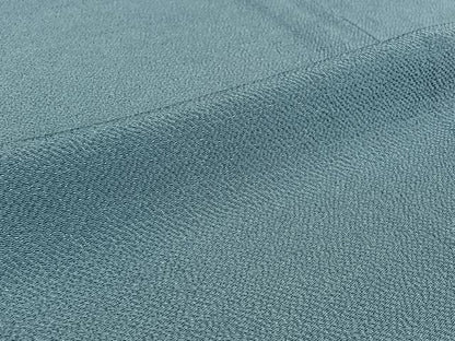 平和屋着物▽上質な色無地　単衣　紺鼠色　鬼しぼ縮緬　正絹　逸品　AABI5021jh