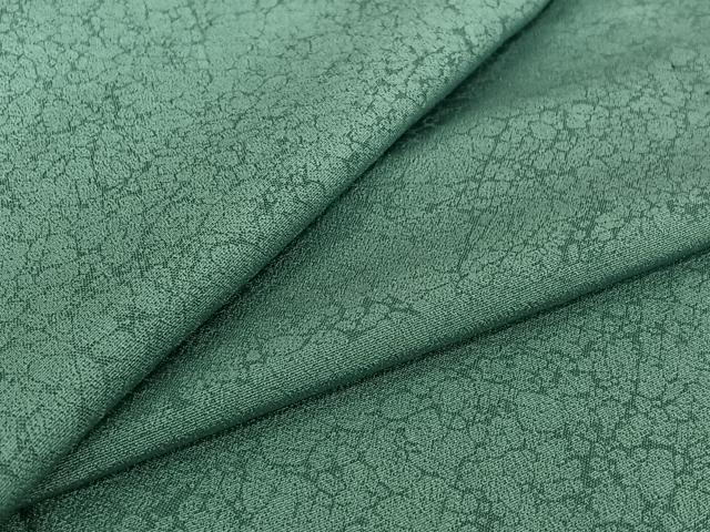 平和屋着物▽上質な色無地　単衣　氷割れ地紋　白群色　正絹　逸品　AABI5024jh