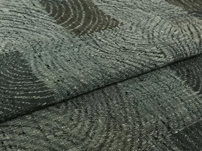 平和屋着物▽上質な紬　単衣　流水文　正絹　逸品　AABI5029jh