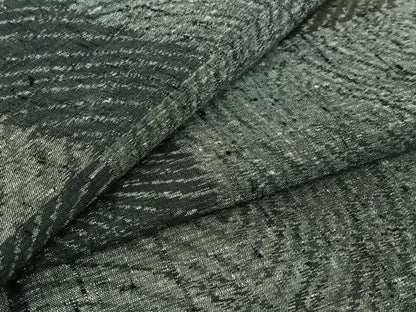 平和屋着物▽上質な紬　単衣　流水文　正絹　逸品　AABI5029jh