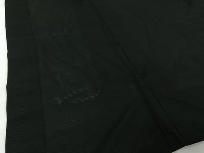 平和屋着物▽男性　羽織　黒紋付　暗黒色　正絹　逸品　AABI5030jh