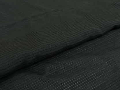 平和屋着物▽男性　羽織　黒紋付　暗黒色　正絹　逸品　AABI5030jh