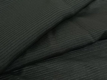 平和屋着物▽男性　羽織　黒紋付　暗黒色　正絹　逸品　AABI5030jh