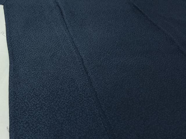 平和屋着物▽上質な色無地　単衣　留紺色　正絹　逸品　AABI5036jh