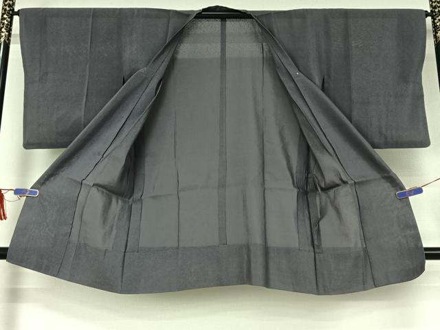 平和屋着物▽道行コート　スリーシーズン　春夏秋　塵除け　薄鼠色　正絹　逸品　AABI5047jh