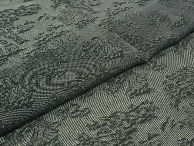 平和屋着物▽道行コート　スリーシーズン　春夏秋　塵除け　人物風景文　正絹　逸品　AABI5051jh