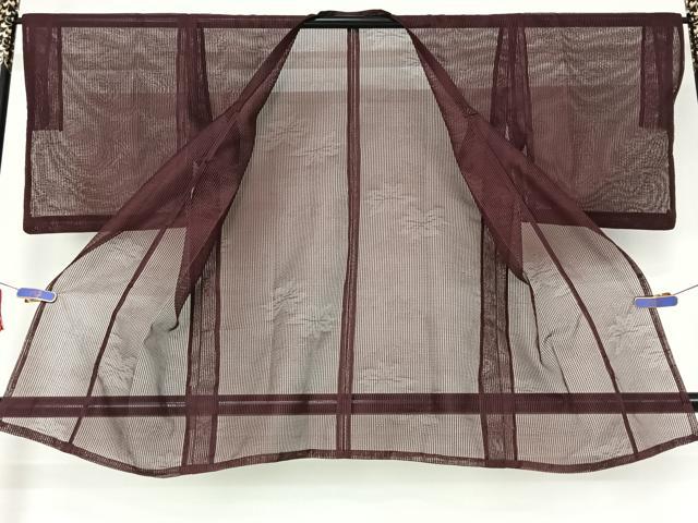平和屋着物▽道行コート　スリーシーズン　春夏秋　塵除け　舞葉文　正絹　逸品　AABI5057jh
