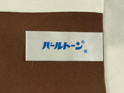 平和屋着物●上質な小紋　幾何学文様　鬼しぼ縮緬　正絹　逸品　AABI5081ck