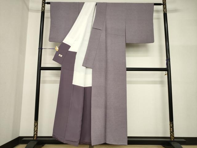 平和屋着物●伝統工芸士　関正三郎　江戸小紋　角通し　銀座越後屋扱い　正絹　逸品　AABI5086ck