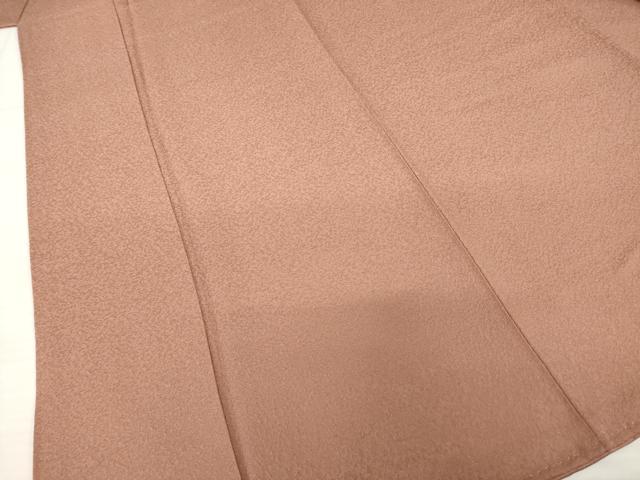 平和屋着物●本草木染作家　瑞鳳　色無地　洗朱色　正絹　逸品　AABI5090ck