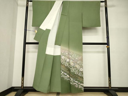 平和屋着物●豪華色留袖　作家物　辻が花　絞り　流水花文　暈し染め　金彩　正絹　逸品　AABI5091ck