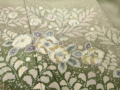 平和屋着物●豪華色留袖　作家物　辻が花　絞り　流水花文　暈し染め　金彩　正絹　逸品　AABI5091ck