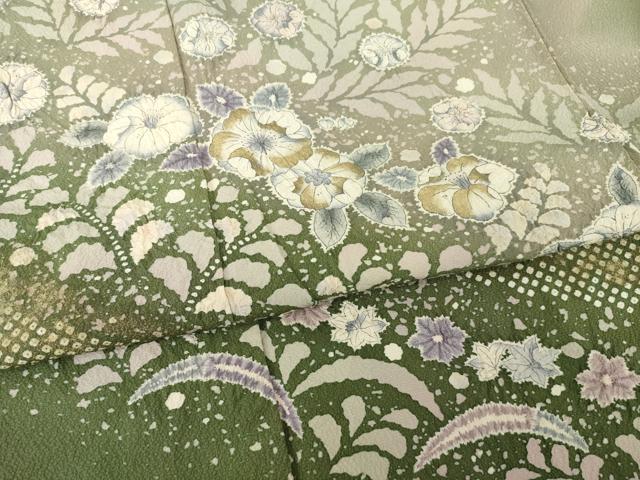 平和屋着物●豪華色留袖　作家物　辻が花　絞り　流水花文　暈し染め　金彩　正絹　逸品　AABI5091ck