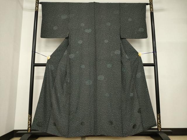 平和屋着物●上質な小紋　小花文　正絹　逸品　AABI5098ck