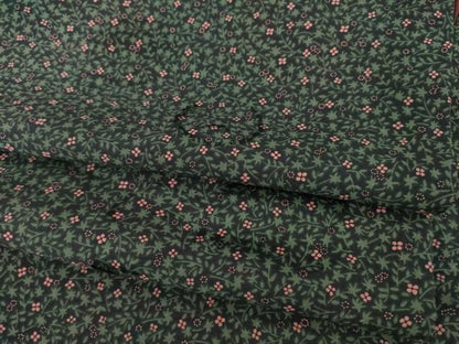 平和屋着物●上質な小紋　小花文　正絹　逸品　AABI5098ck