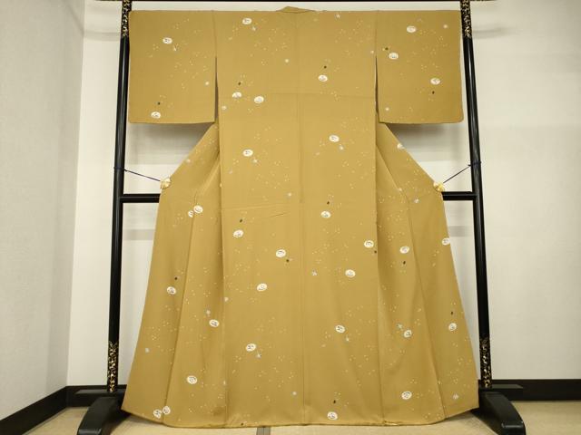 平和屋着物●上質な小紋　兎　正絹　逸品　AABI5102ck