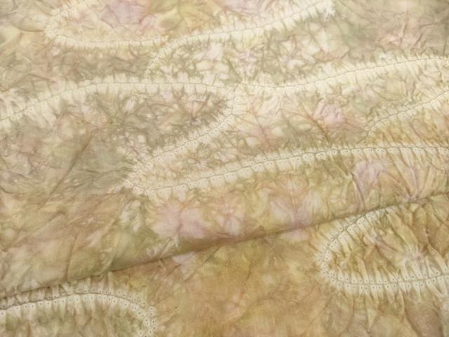 平和屋着物●本場大島紬　染大島　小紋　絞り　流水文　正絹　逸品　AABI5115ck