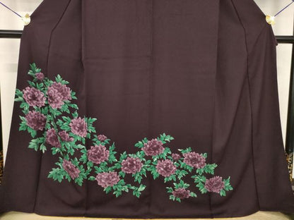 平和屋着物●訪問着　草花文　正絹　逸品　AABI5128ck