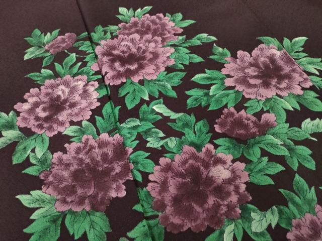 平和屋着物●訪問着　草花文　正絹　逸品　AABI5128ck