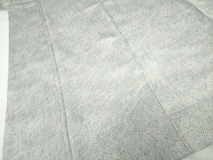 平和屋着物●上質な小紋　よろけ縞　正絹　逸品　AABI5130ck