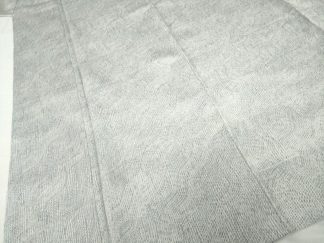 平和屋着物●上質な小紋　よろけ縞　正絹　逸品　AABI5130ck
